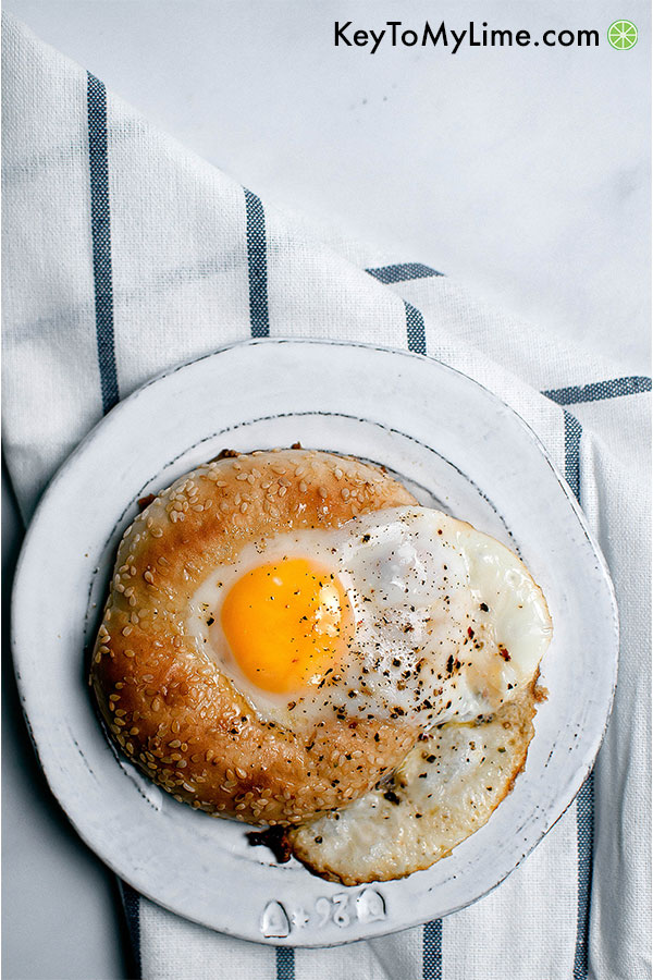 Egg in a Hole Bagel