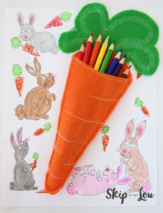 Felt Carrot Pencil Holder