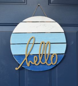 “Hello” Front Door Sign