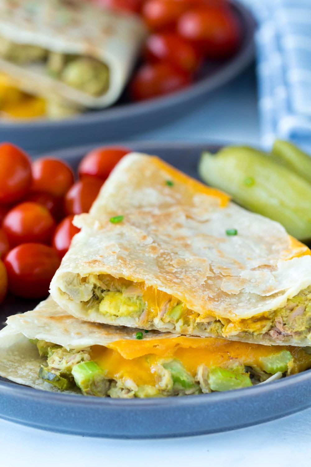 Healthy Tuna Melt Quesadillas