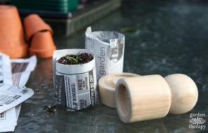 Newspaper Seedling Pots