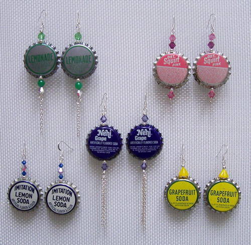 Bottle Cap Earrings